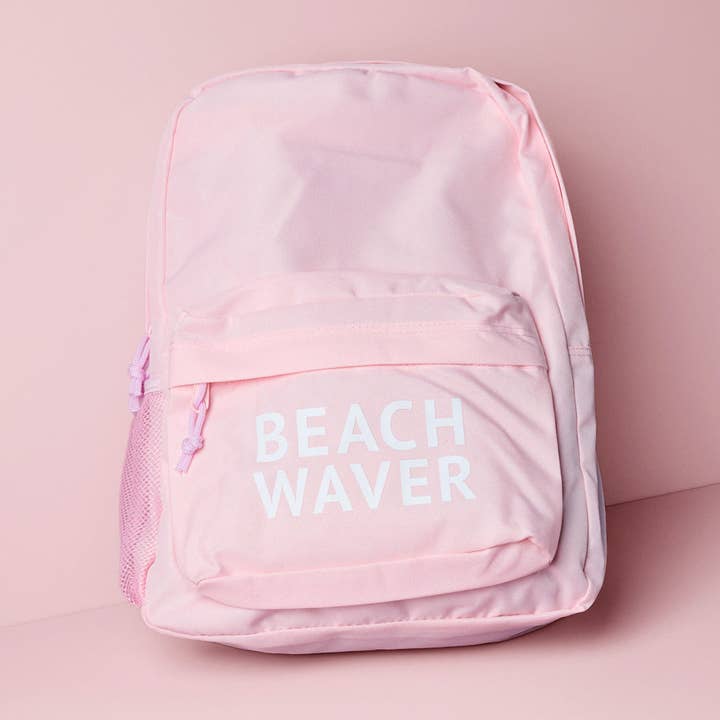 Beachwaver Co. Pink Backpack for wholesale by The Beachwaver Co.