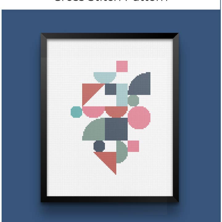 Stitched Modern - Wholesale Embroidery/Cross Stitch Supplies - Terra Geometric Cross Stitch Pattern