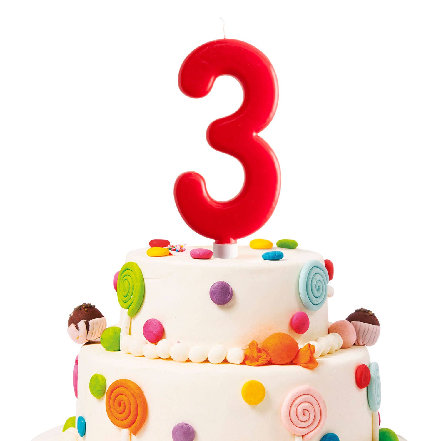 red Giant birthday candle for cakes, 15 cm for wholesale on Faire14