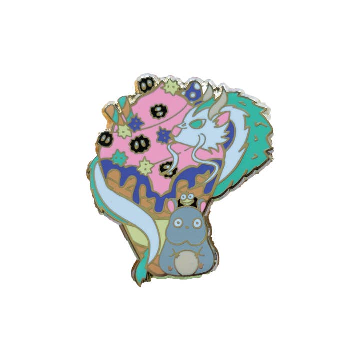 Naytendo - Wholesale Lapel Pin/Button - Studio Ghibli Spirited Away Ice Cream Enamel Pin