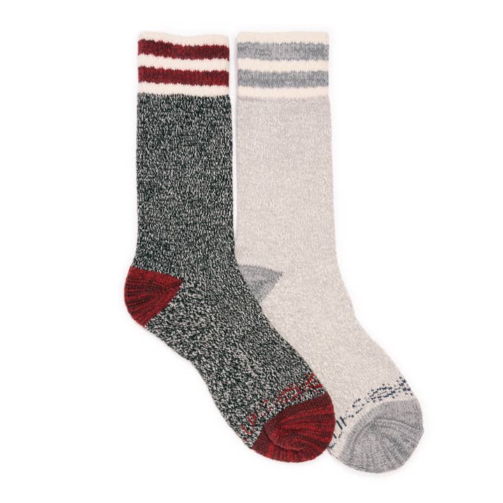 MUK LUKS Women's Dream Step Cozy Crew Sock 2 Pack for wholesale on Faire
