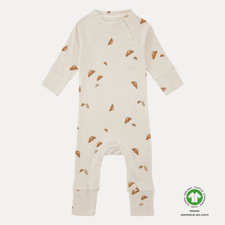 CARLSEN suit with long sleeves - Croissant mini print for wholesale by VACVAC studio