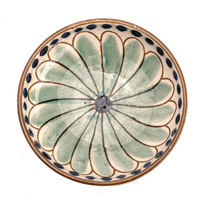 Plato de cerámica Blue Daisy para venta al por mayor de KILIIM