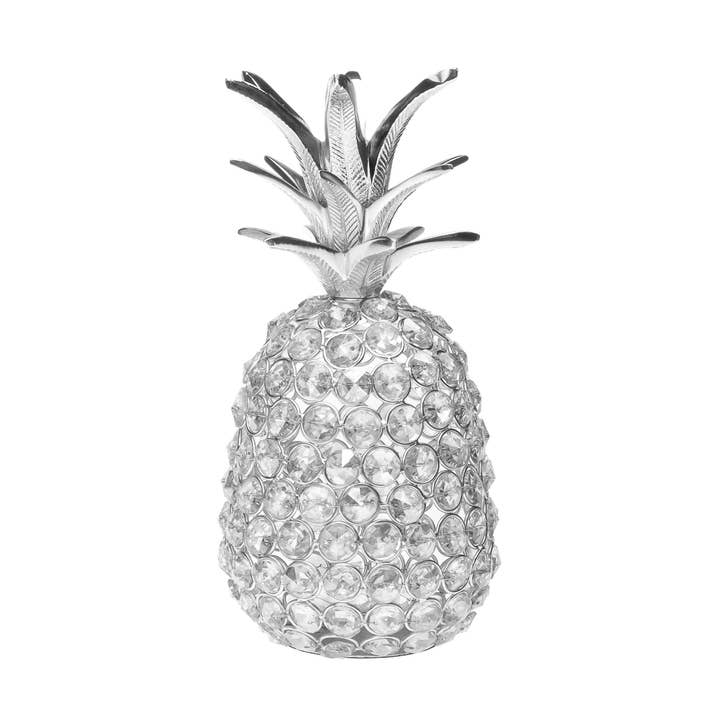Figura glam Pineapple, disponible en plata u oro para venta al por mayor de Godinger