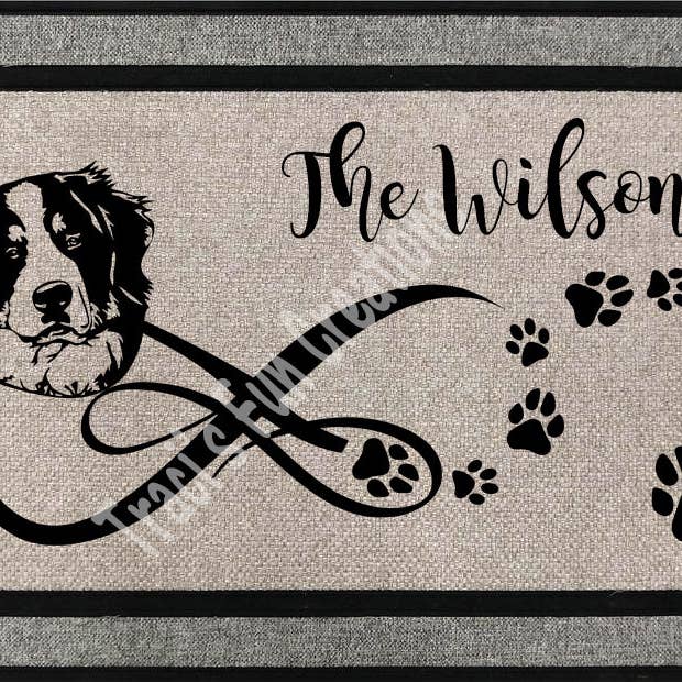 Bernese Mountain Dog Door Mat for wholesale by Traci's Fun Creations