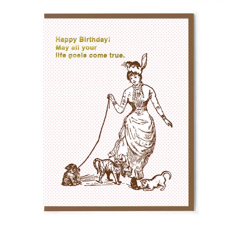Carte d'objectifs de joyeux anniversaire pour la vente par Smitten Kitten