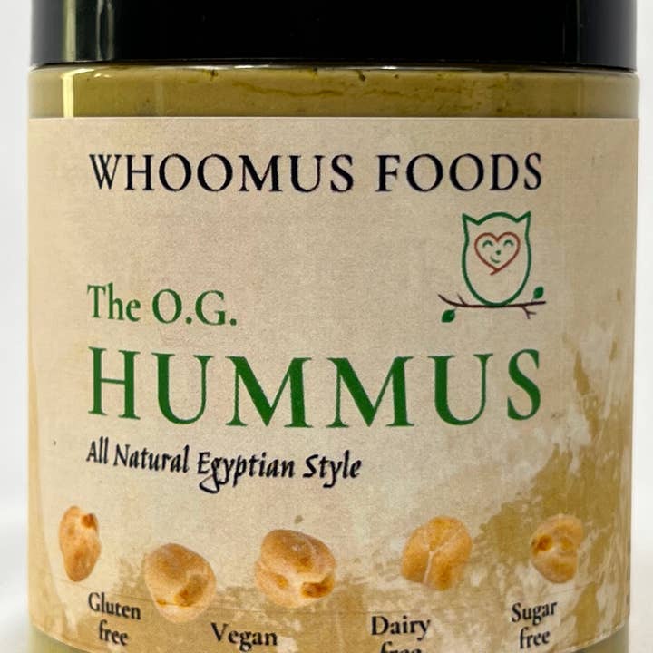 Whoomus Hummus - Wholesale Dip - 8oz - 6 Pack All Natural Gourmet Hummus Original Flavor