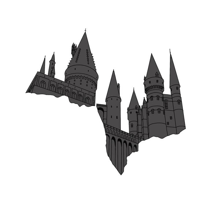 Hogwarts castle best sale sticker