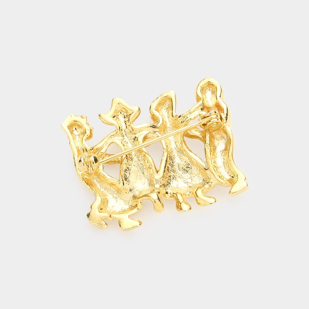 Sensibling Corp. - Wholesale Brooch - People Holding Hands Pin Brooch3