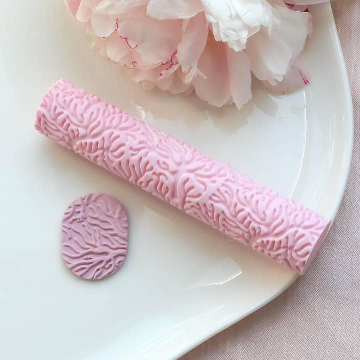 Rullo con Texture di Corallo Stampato in 3D per Gioielli in Argilla Polimerica per la vendita all'ingrosso da parte di K's Craft House