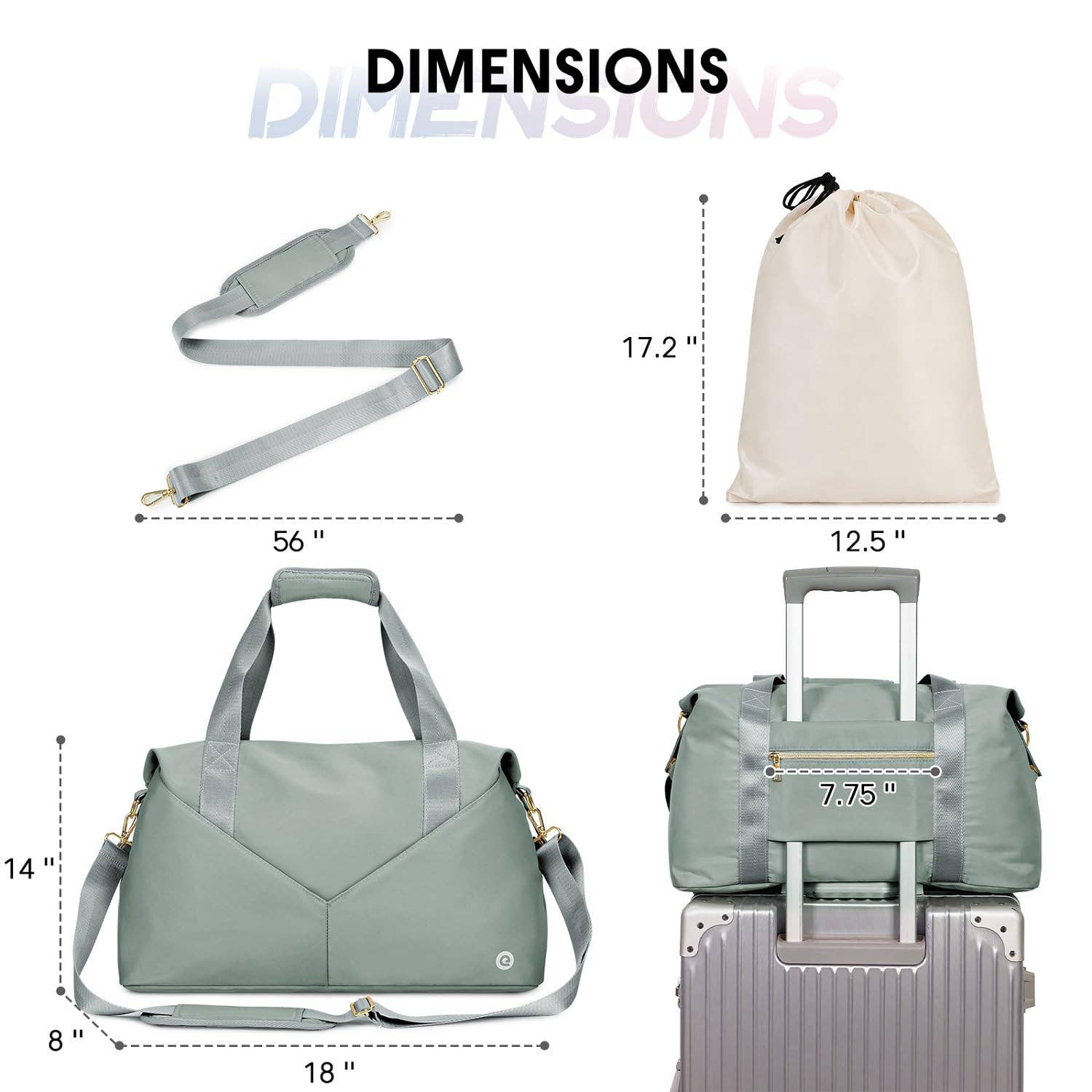 wandf - Wholesale Weekender Bag - Women's - Underseat Carry-on Luggage Duffel Bag Weekender Overnight21