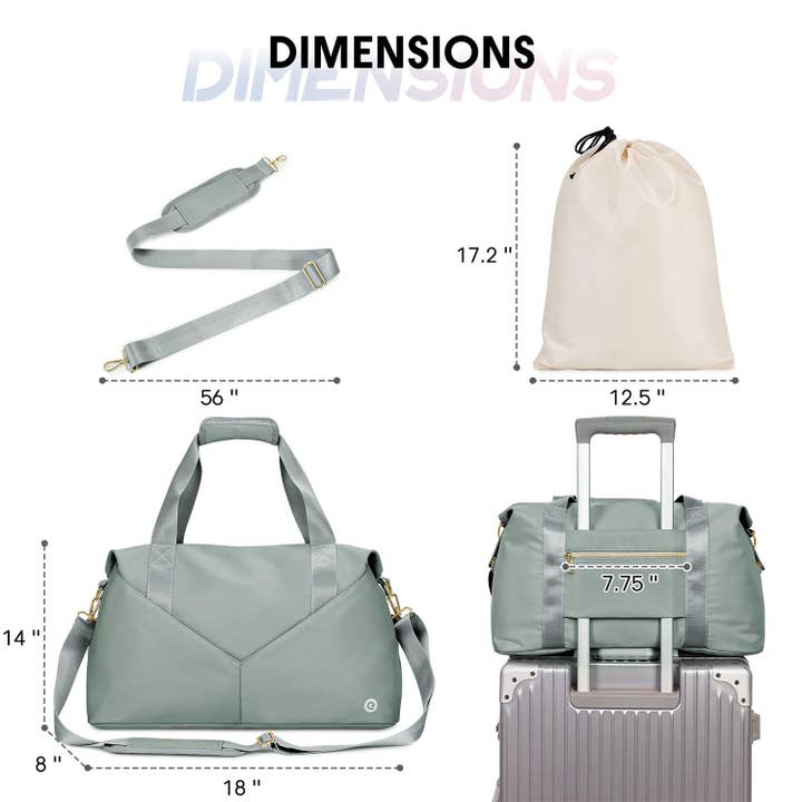 wandf - Wholesale Weekender Bag - Women's - Underseat Carry-on Luggage Duffel Bag Weekender Overnight21