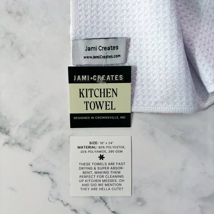 Jami Creates - Wholesale Tea Towel - Baltimore Ravens Patterned Waffle Kitchen Dish Towel2