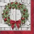 Rustic Wreath Lunch Napkins for wholesale by Party Expo, LLC