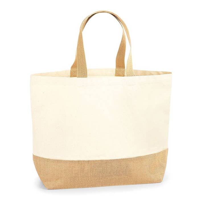 Borsa personalizzata in juta per la vendita all'ingrosso da parte di Planetee