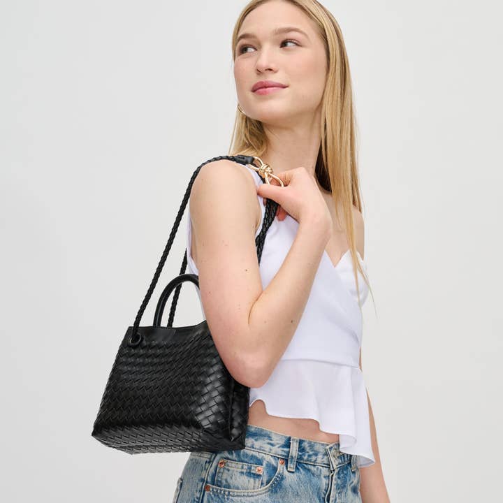 Urban Expressions - Wholesale Top Handle Bag - Women's - Blakely Woven Crossbody