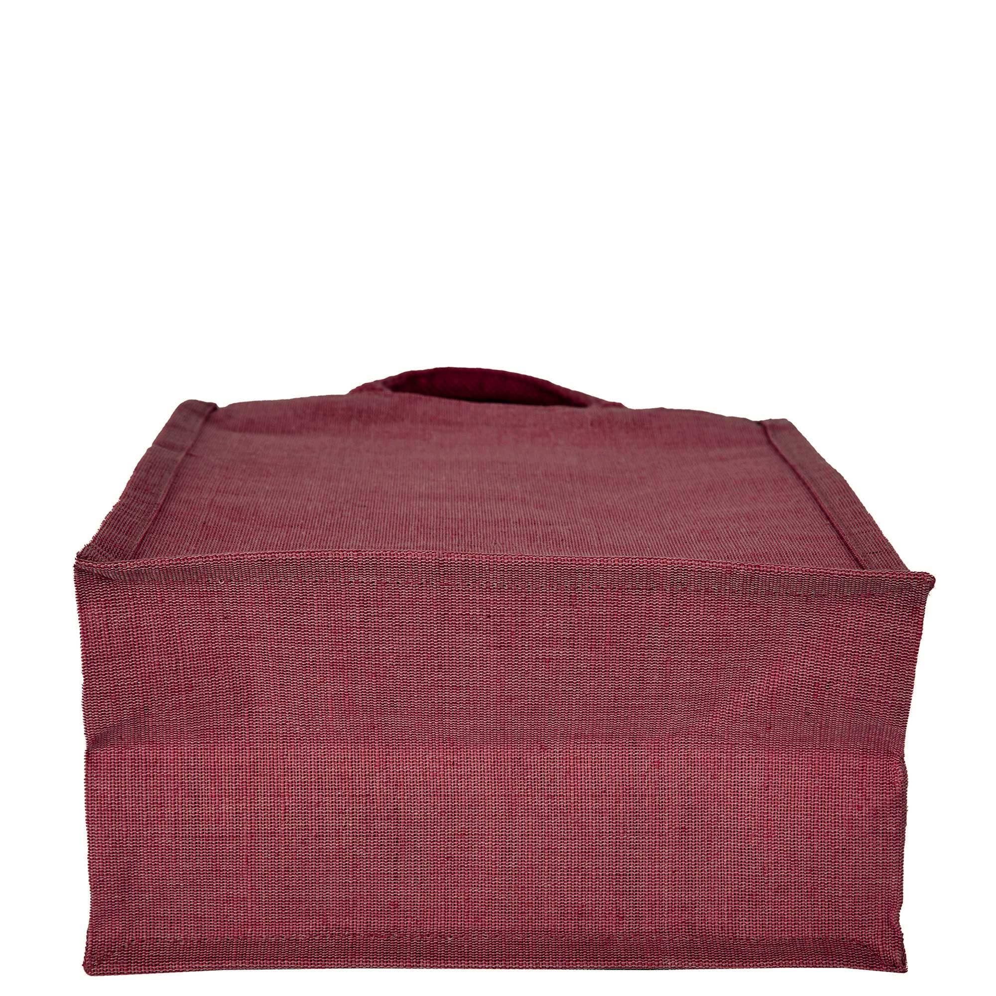 ecojutebags – Engroshandel Indkøbspose/indkøbstaske – 4 genanvendelige Juco-tasker med lomme og håndtag – 12x10x6 - Gave5