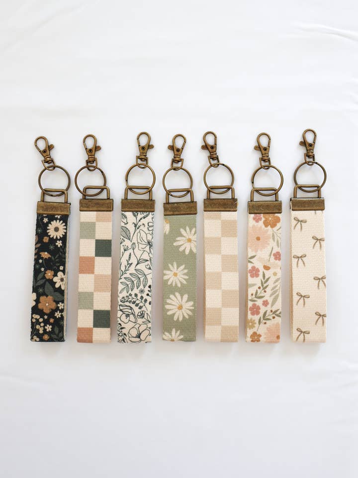 Canvas Wrist Keychain Lanyard, Key Wristlet for wholesale by Frederick Family Co.