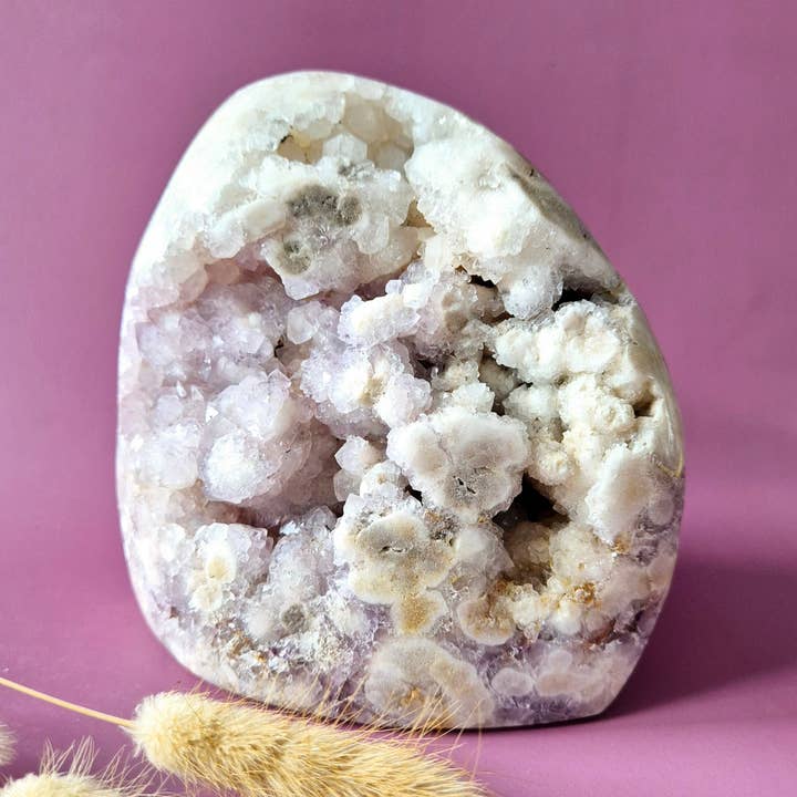 XL Ädelsten Druzy Rosa Ametist Geod Friform på 1700 gram Statement Piece (kopia) för wholesale av Moonlight Gemstones