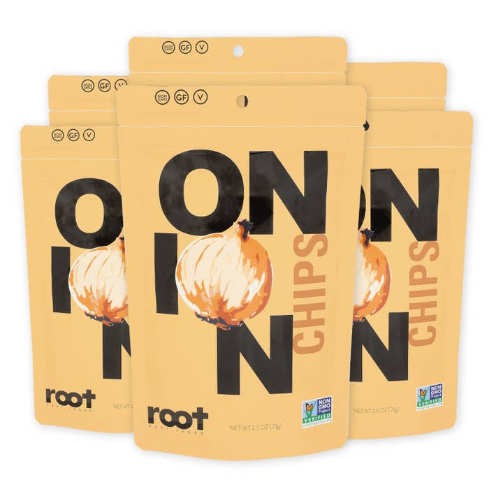 Root Foods - Wholesale Chips - Onion – Inner Case - 6 bags1