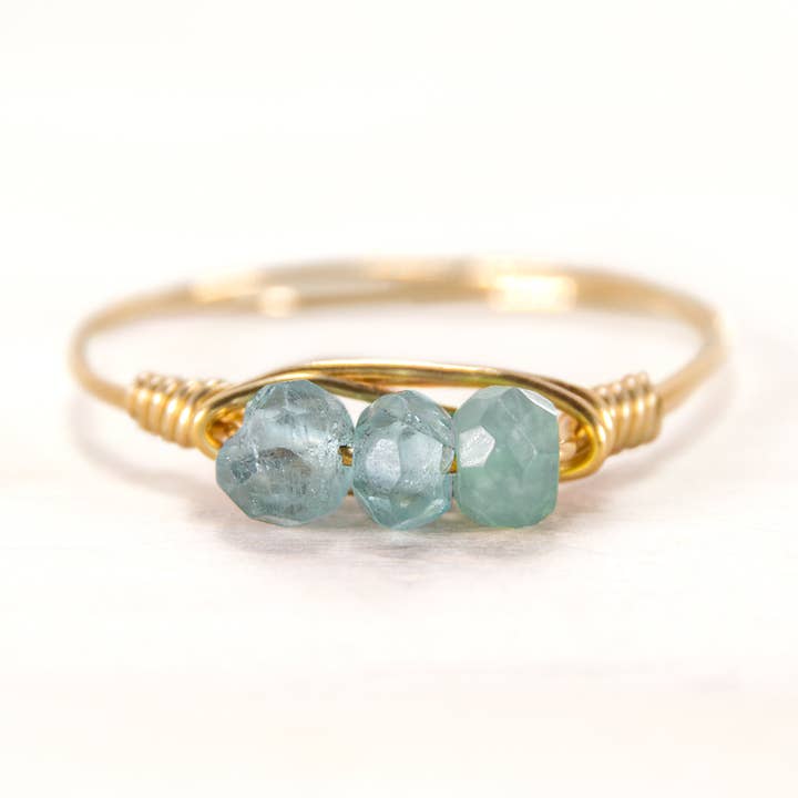 Aquamarine Statement Ring for wholesale by Kindness Gems