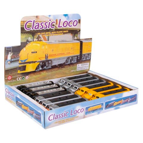 The Toy Network - Wholesale Toy Car/Truck - Kids - 6.5" Diecast Pull Back Classic Loco Diesel Train7