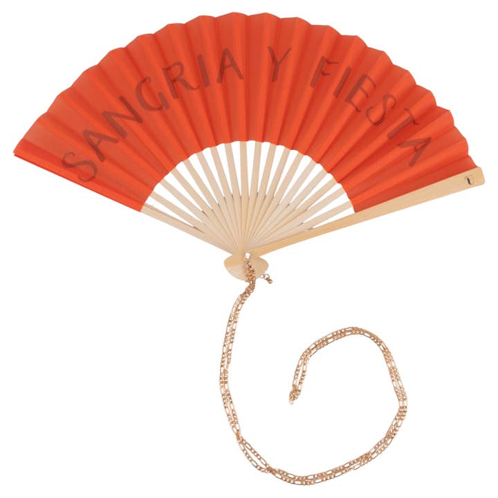 Sangria en Fiesta waaier met ketting voor wholesale door VdE Tivoli 1996