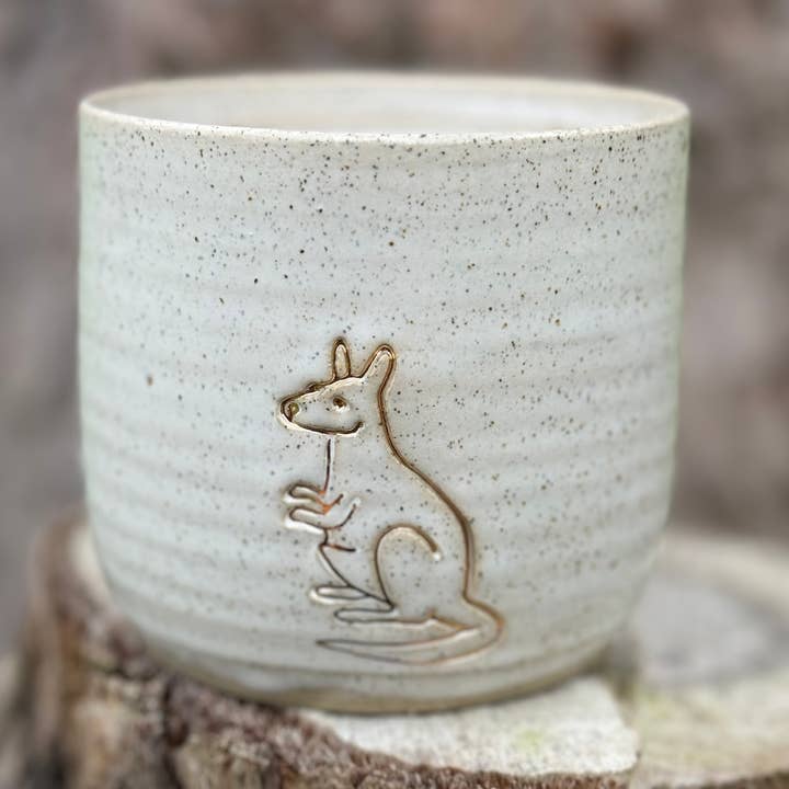 Wolf and Clay Pty Ltd - Wholesale Coffee mug - Kangaroo - Ceramic Mug 0