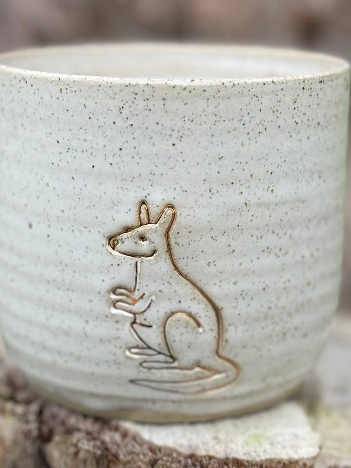 Kangaroo - Ceramic Mug for wholesale by Wolf and Clay Pty Ltd