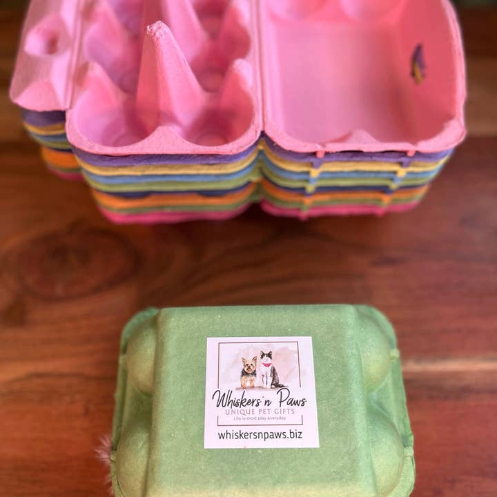 Whiskers 'n Paws Unique Pet Gifts, LLC - Wholesale Pet Toy - Cat - Carton of Rabbit Fur Balls/Egg Shaped Gourds (RFBESG-079)3