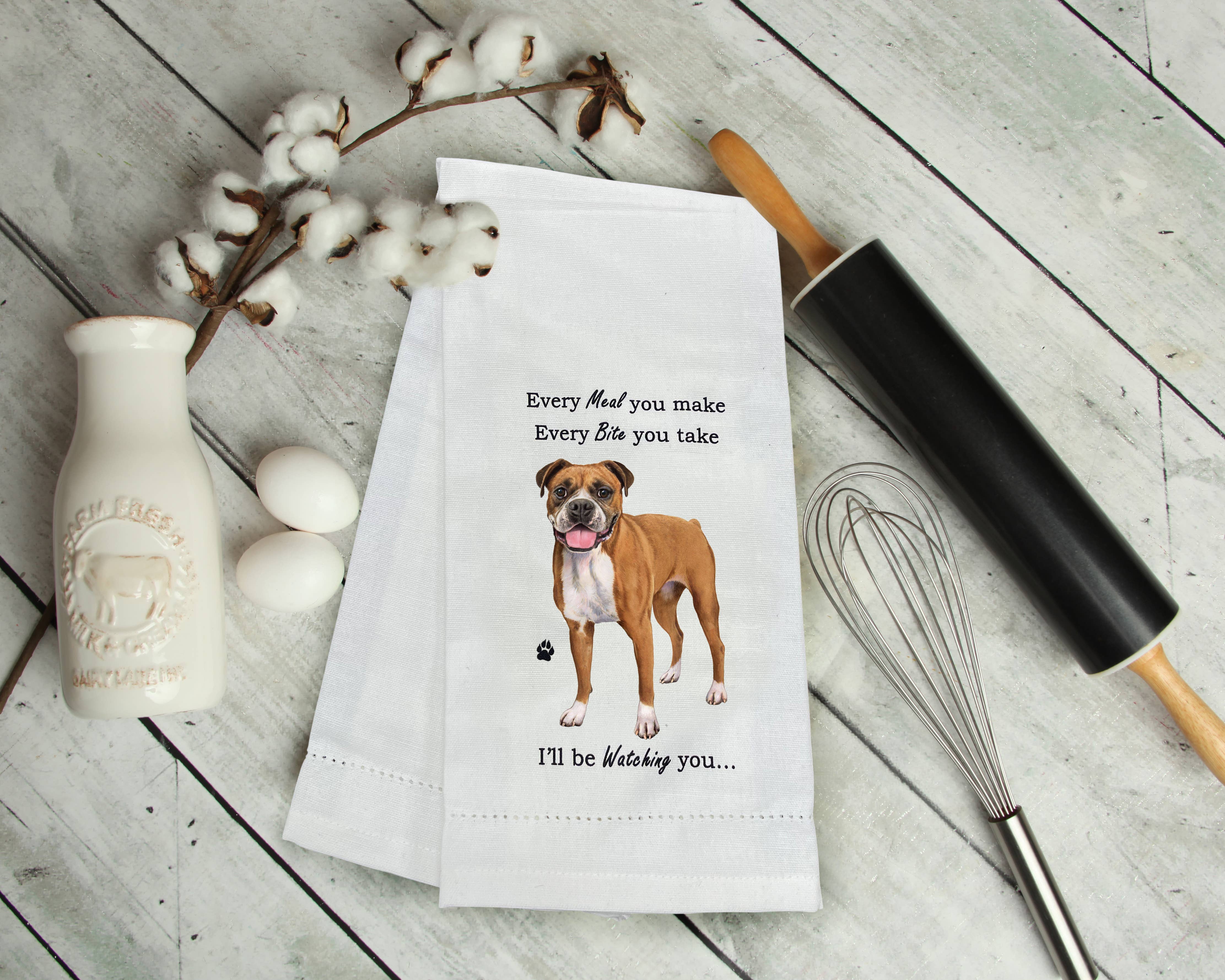 E&S Pets - Wholesale Tea Towel - Boxer Kitchen Towel1