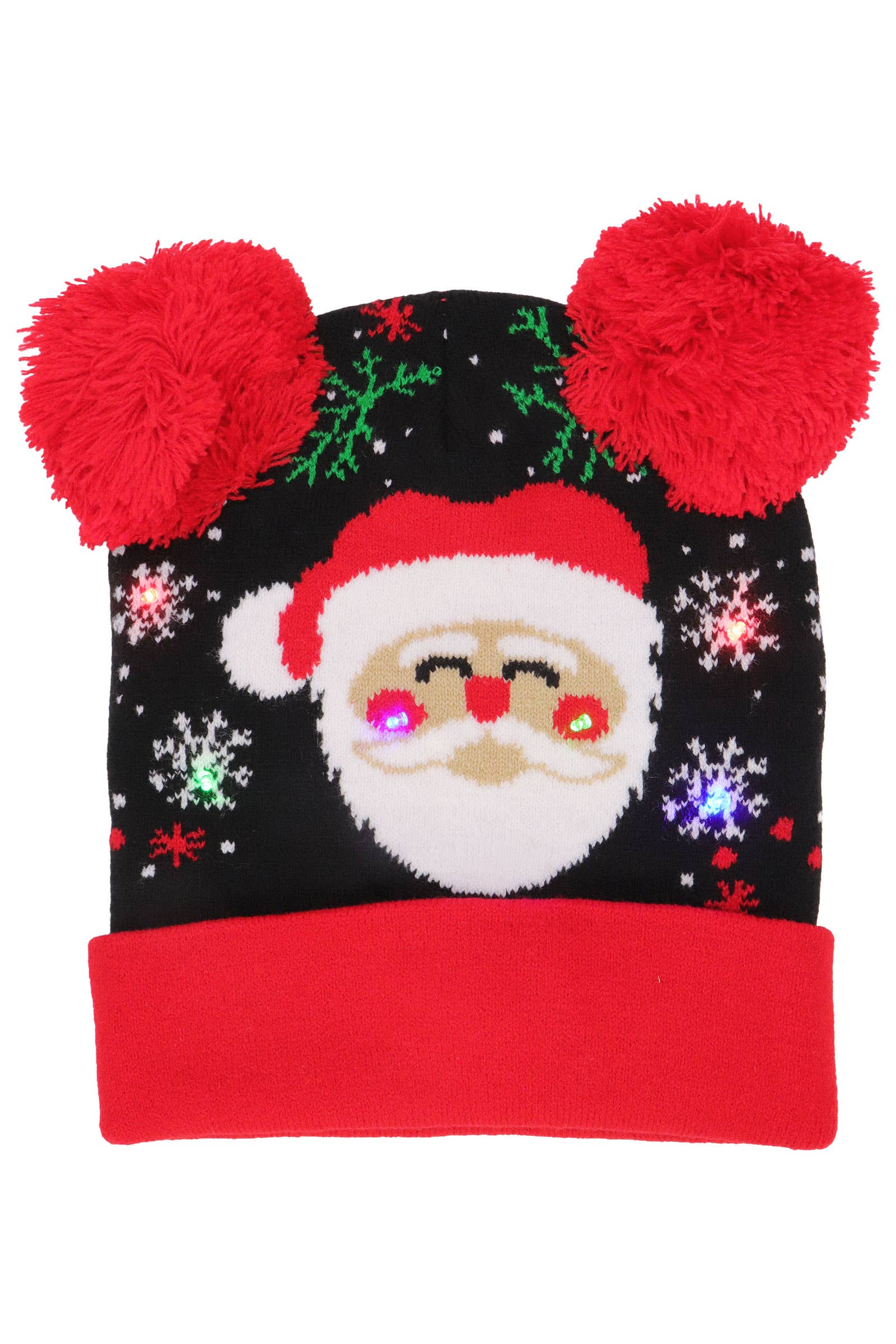 ASSORTI Kerstmis LED Lichtgevende Dubbele Pom Pom Muts voor groothandel op Faire3