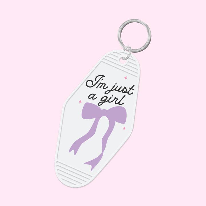 Porte-clés Je Suis Juste Une Fille pour la vente par Melting Hearts Co