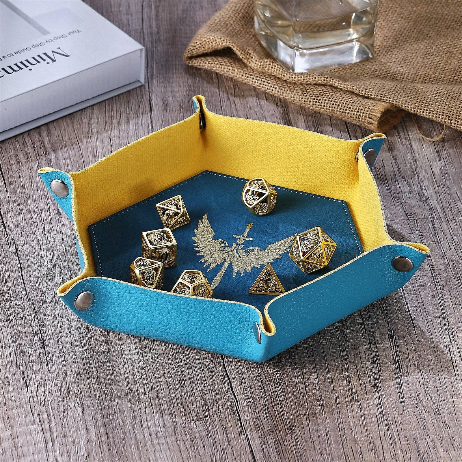Hymgho Premium Dice - Wholesale Dice - Table Armor Dice Tray - Paladin1