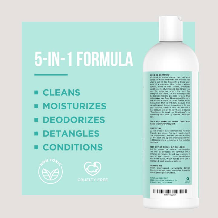 Natural Rapport - Wholesale Pet Shampoo - Dog - The Only Dog Shampoo Dogs Need4