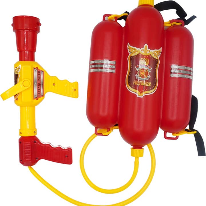 4E's Novelty - Wholesale Beach/Pool Toy - Kids & Baby - 4E's Novelty Firefighter Backpack Water Gun – Ultimate Water Soaker Blaster for Kids' Outdoor Fun