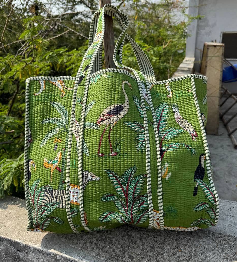 GYPSY STUDIO - Vendita all'ingrosso Tracolla - Donna - Borsa a tracolla trapuntata in cotone con stampa animale0