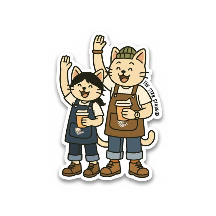 Overleveringshub Korokoro Poko Kaffe Teksturerede Klistermærker for engroshandel hos the stkr store