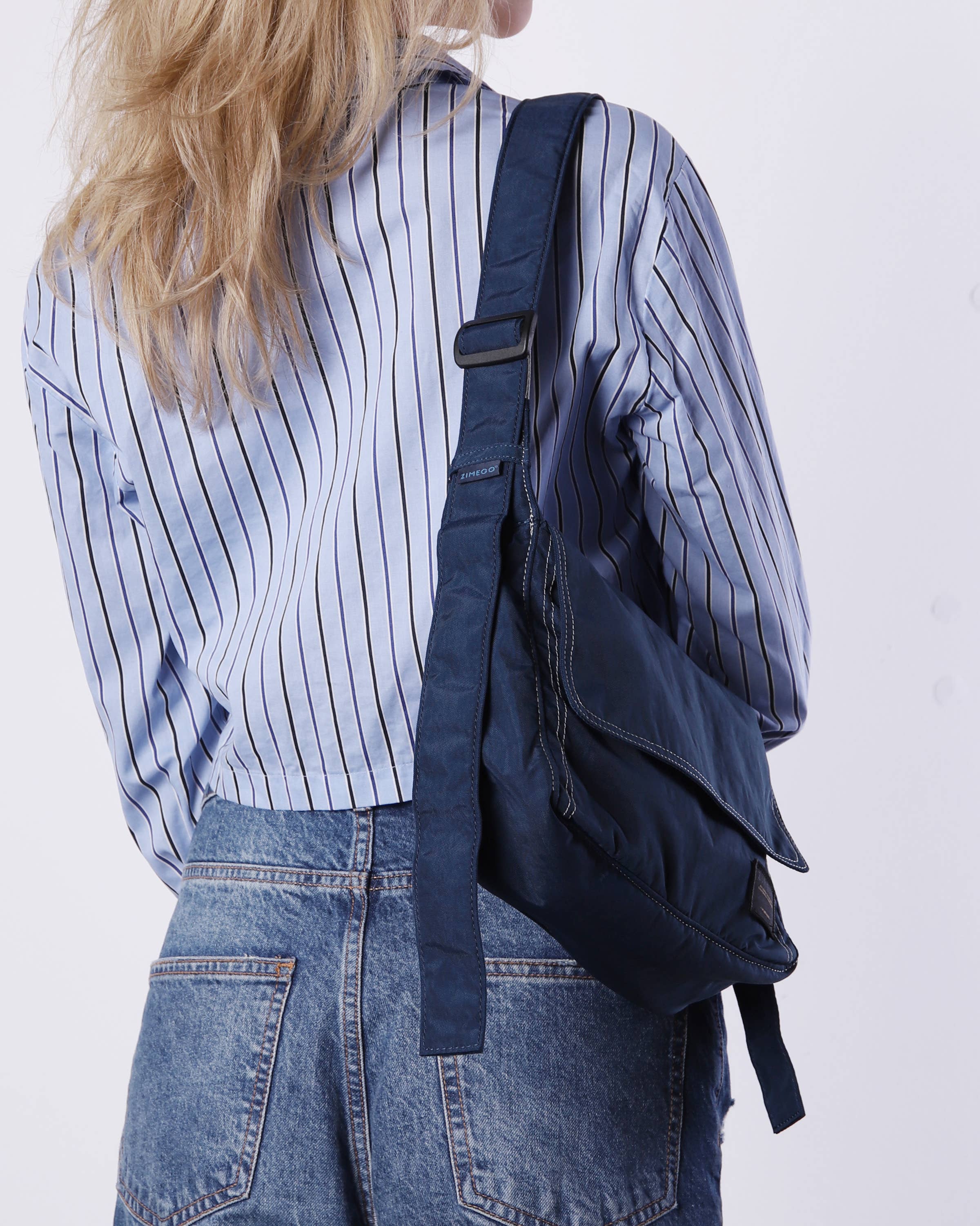 ZIMEGO - Wholesale Crossbody Bag - Women's - Venice Stitch Point Crossbody Bag - ZB80819