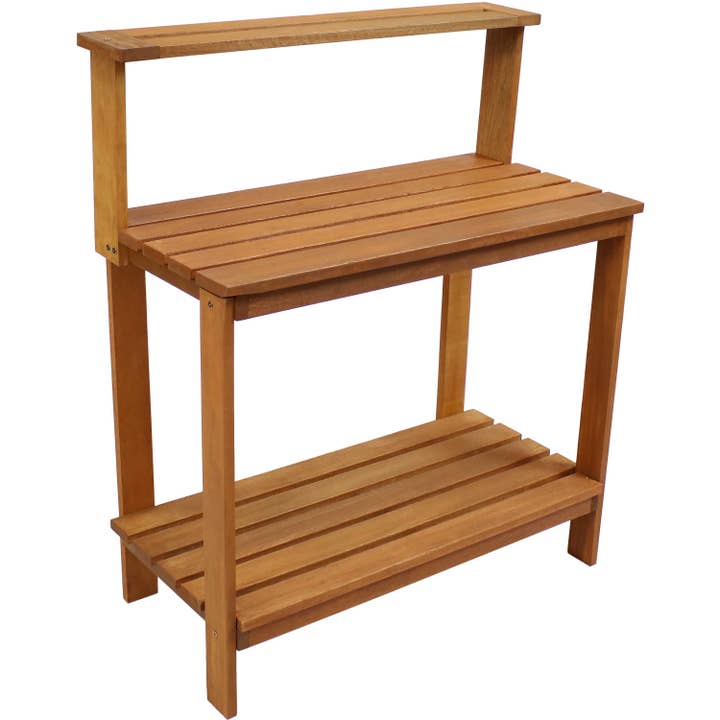Sunnydaze Decor - Wholesale Bench - Meranti Wooden Outdoor Potting Bench - 42 in1