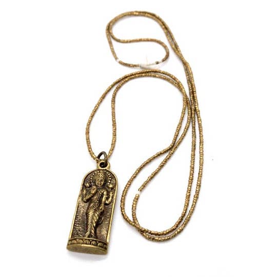 Buddha Necklace 4 - Reversible African Beads - One of a Kind - for wholesale by LIZOU