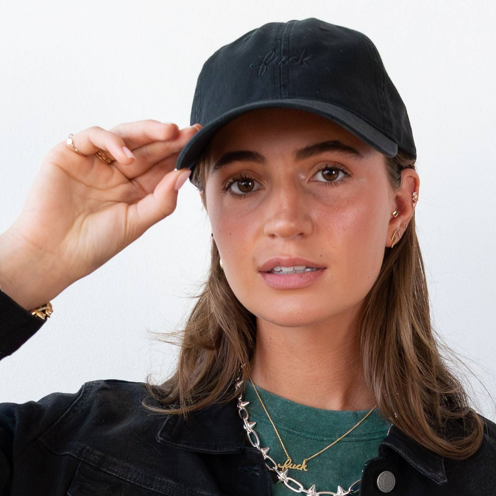 Larissa Loden - Wholesale Baseball Cap - Unisex - Fuck Script 100% Cotton Baseball Hat3