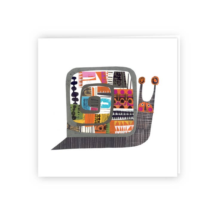 snail greetings card for wholesale by Clare Youngs