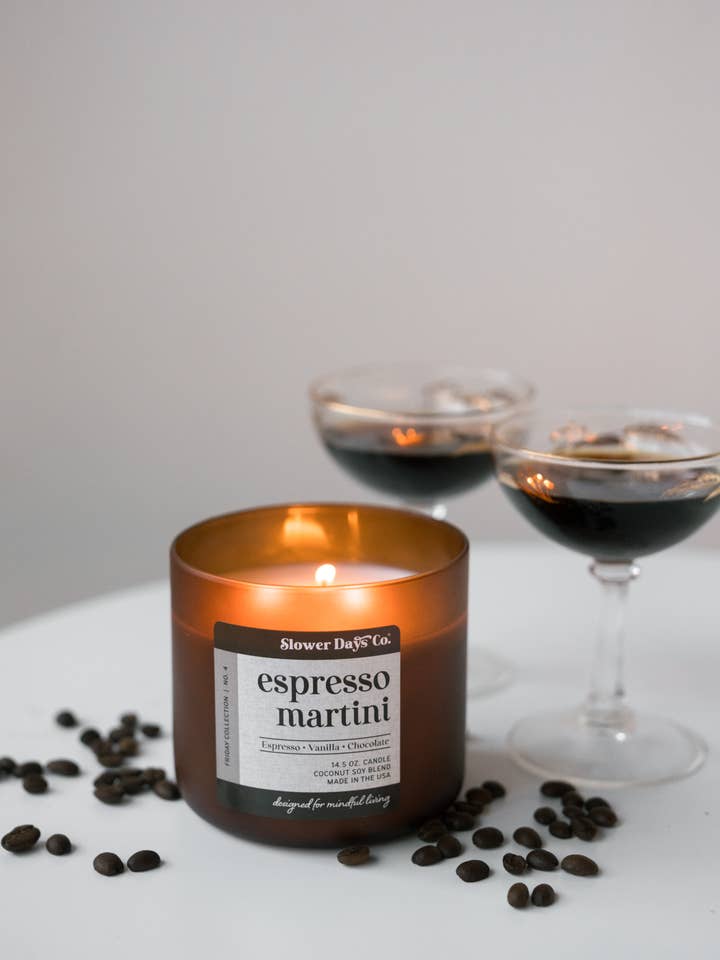 Espresso Martini - 14.5oz Candle for wholesale by Slower Days Co.