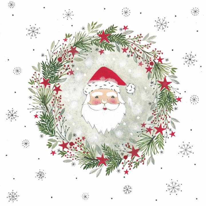BEV- WREATH & SANTA for wholesale by Paperproducts Design • Ambiente