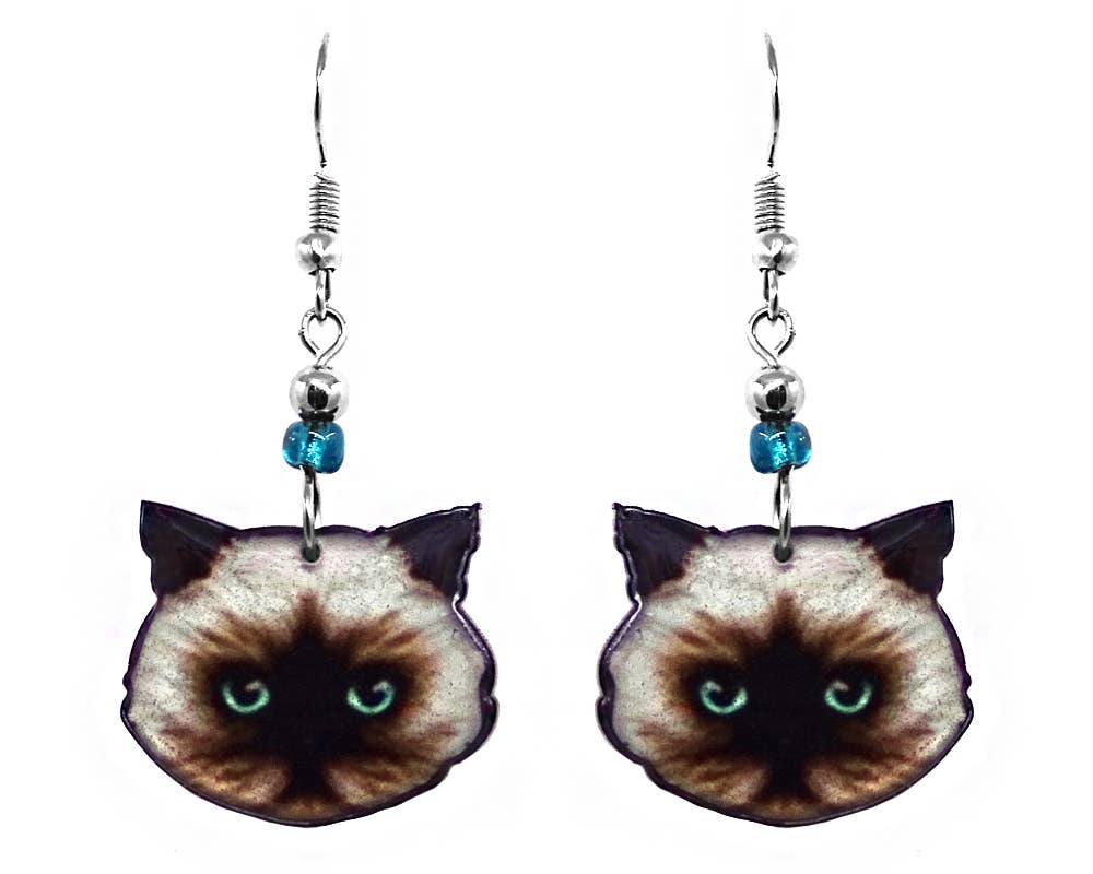 Pichincha - Wholesale Dangle Earrings - Acrylic Cat Face Pet Dangle Earrings7
