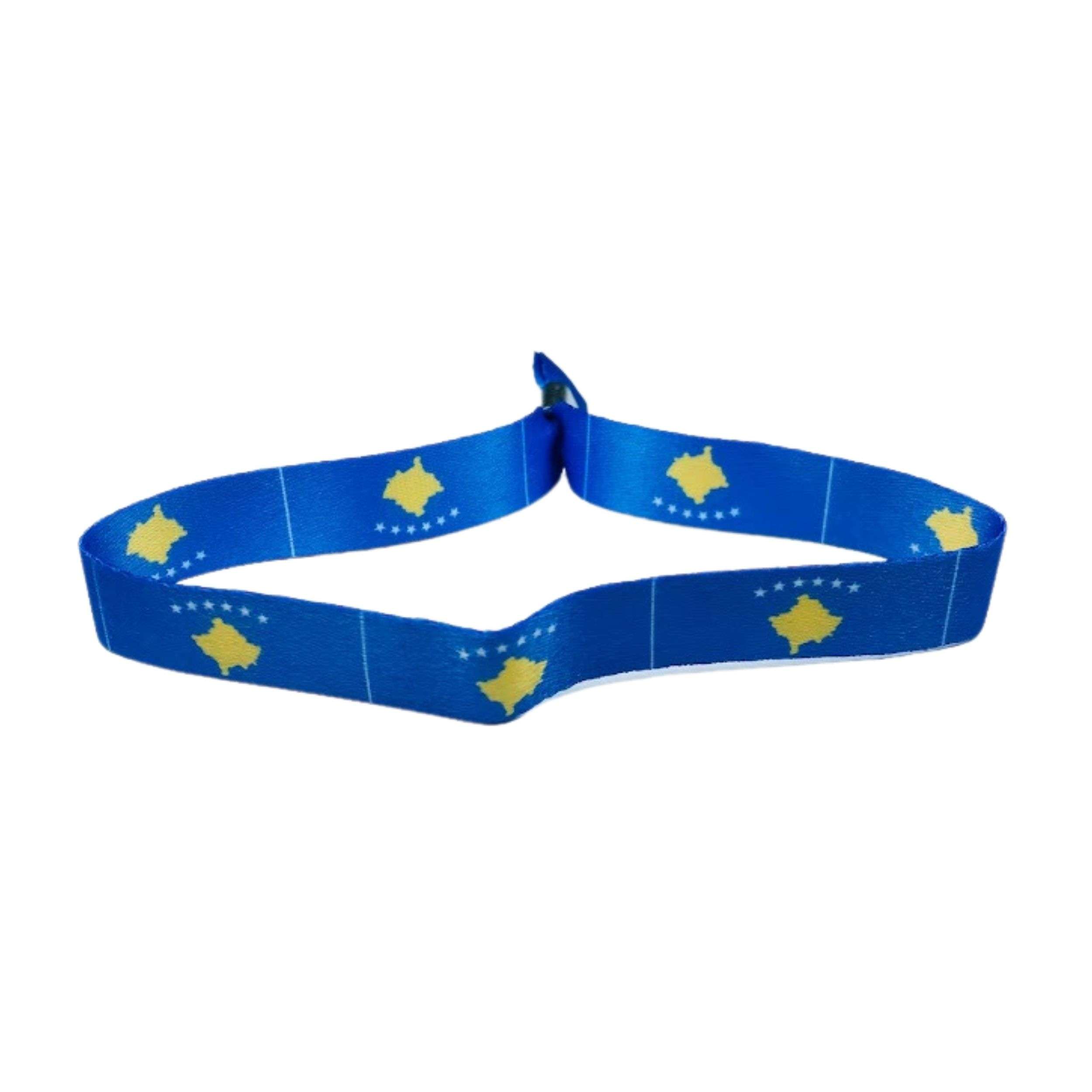 Astur Pins - Wholesale Woven/Braided Bracelet - Bracelet - Flag of Kosovo - P5050