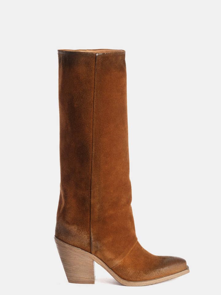 Suede leather tube boots XD961 for wholesale by METISSE