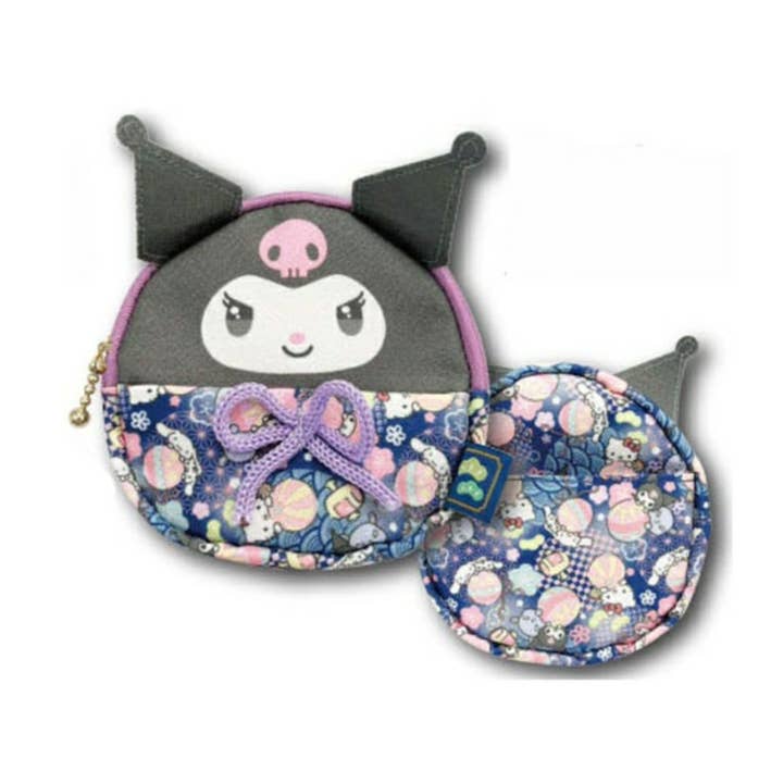 Sanrio Kuromi - Petite pochette à motifs japonais pour la vente par Just Snap Up