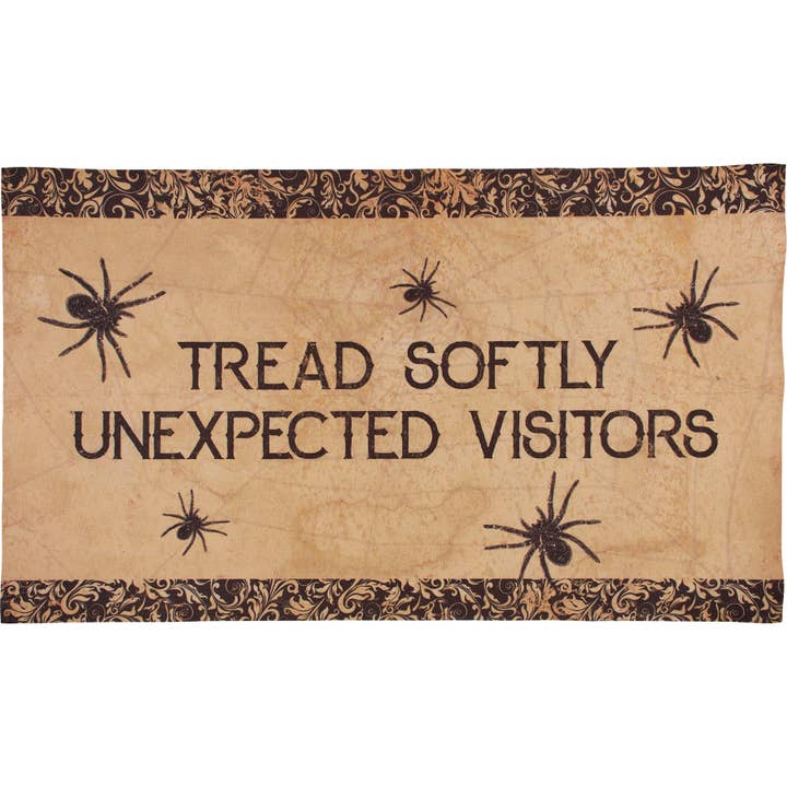 Tread Softly Unexpected Visitors Rug for wholesale by Primitives by Kathy